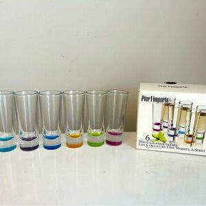 Shot Glasses Pier 1 Imports Colorful Elegant Colorful‎ Barware RETRO